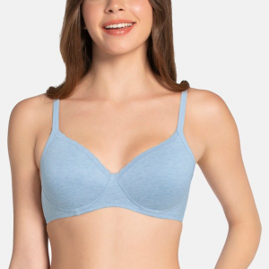 Solid Padded Cotton Casual T-Shirt Bra