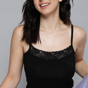 Women Solid Lacy Camisole
