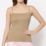 Women Pack Of 2 Magenta & Nude-Coloured Solid Cotton Camisoles