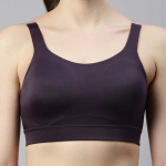 Padded Non-Wired Full Coverage U-Shaped Back, and Detachable Straps Sports Bra
