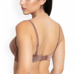 Brown Solid Non-Wired Lightly Padded T-shirt Bra